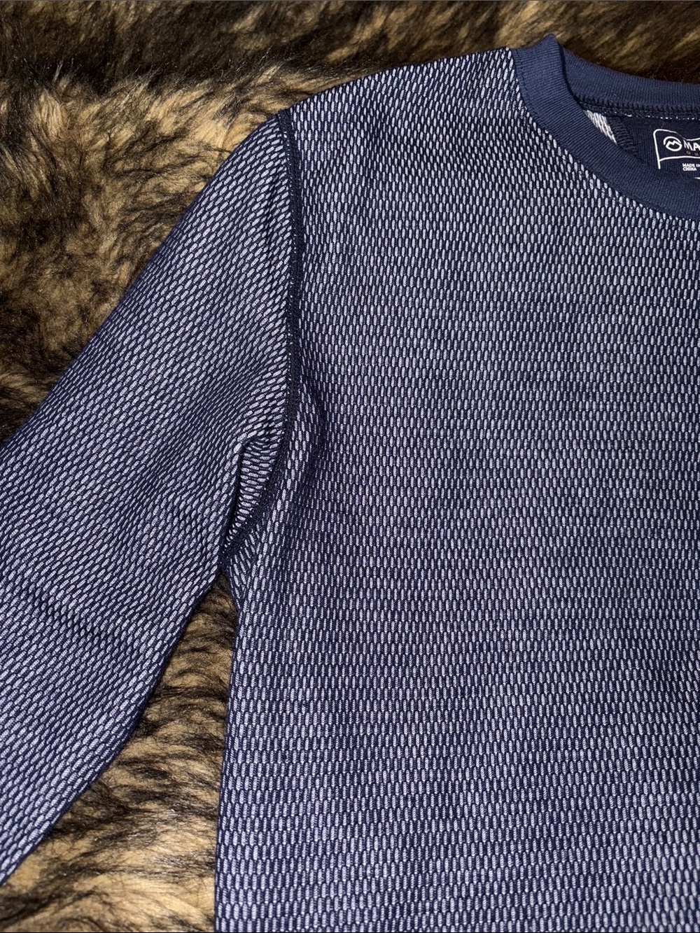 Magellan Men's Blue Knit Outdoor Cold Weather Long Sleeve Top Size large - Picture 3 of 11